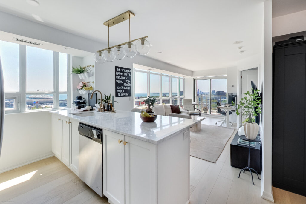 Fully Renovated 2 Bed Corner Suite with Stunning Lake Views at 125 Western Battery